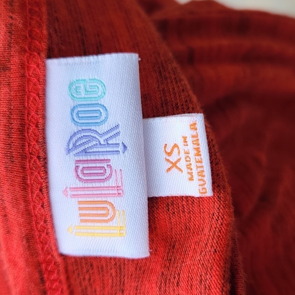 Lularoe red black heathered Maria Maxi dress size extra small - Picture 6 of 7